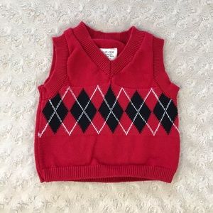 Just One You by Carter’s Sweater Vest Red Argyle